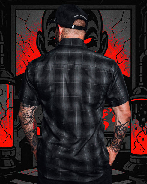 THE VILLAIN BAMBOO SHORT SLEEVE BUTTON UP - MENS